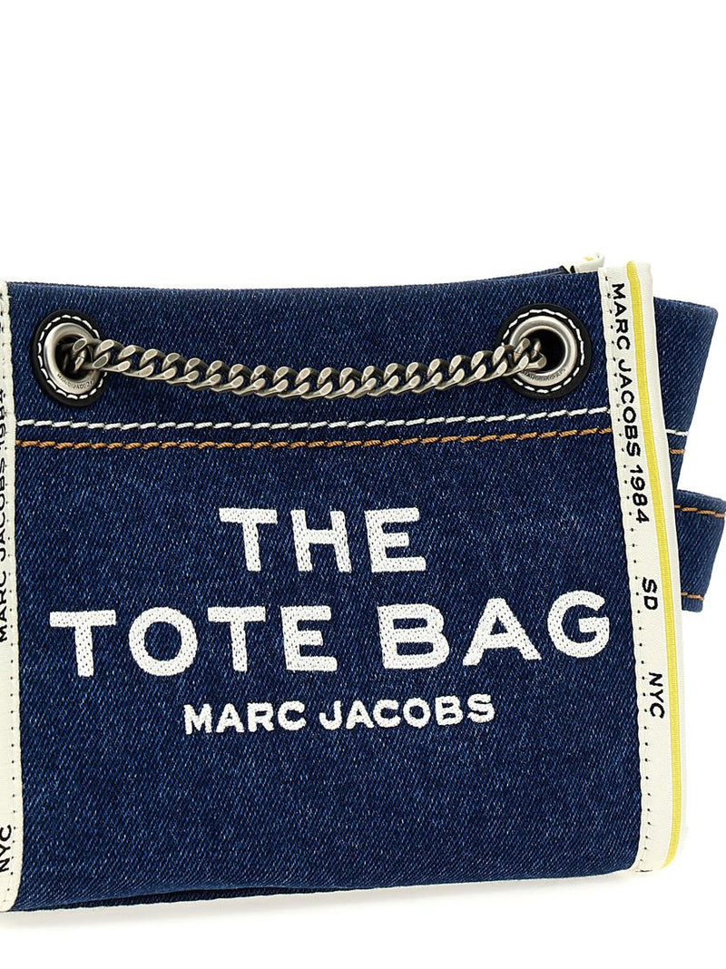 marc jacobs 'the denim chain crossbody tote' crossbody bag