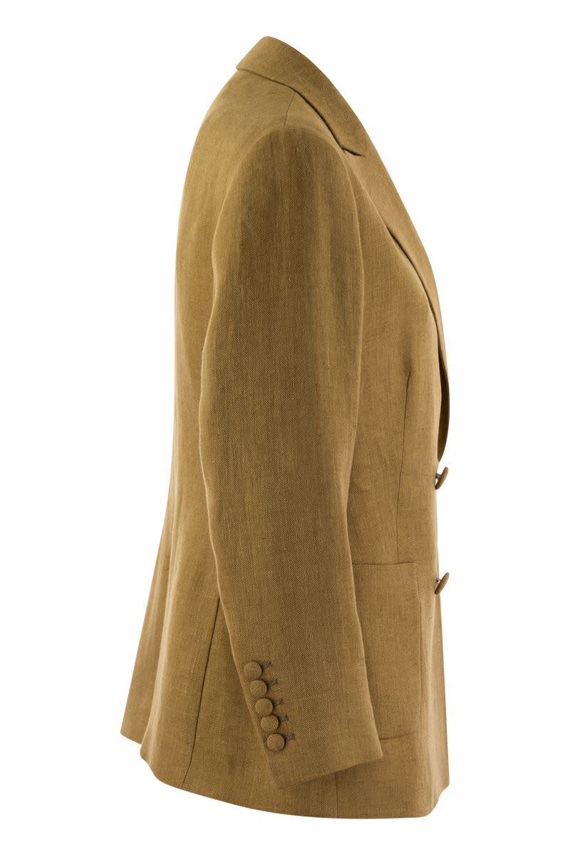 Saulina Assunta - Double-Breasted Linen Jacket
