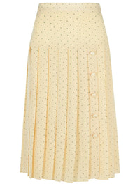 Alessandra Rich Cream Silk Skirt