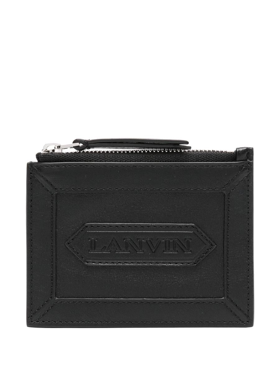 Lanvin Zipped Card Holder With  Label Accessories