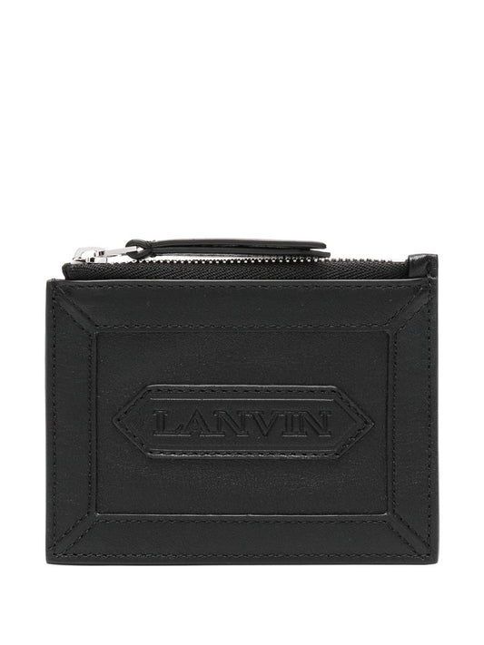 Lanvin Zipped Card Holder With  Label Accessories