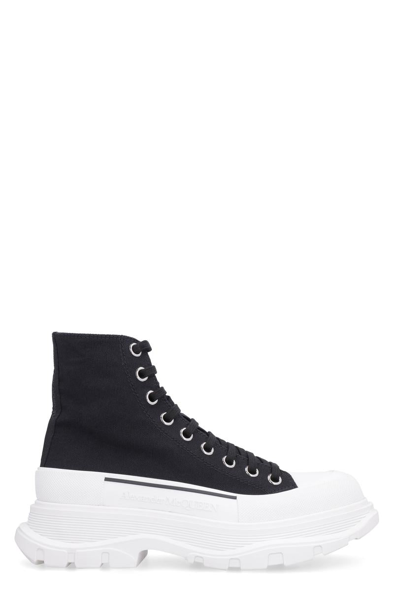 Alexander McQueen Tread Slick Lace-Up Ankle Boots