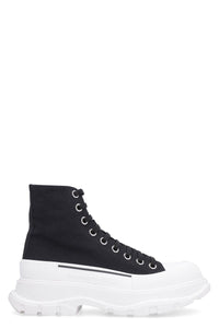 Alexander McQueen Tread Slick Lace-Up Ankle Boots