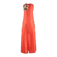 Le Sarte Pettegole Silk Long Dress With Klimt Print