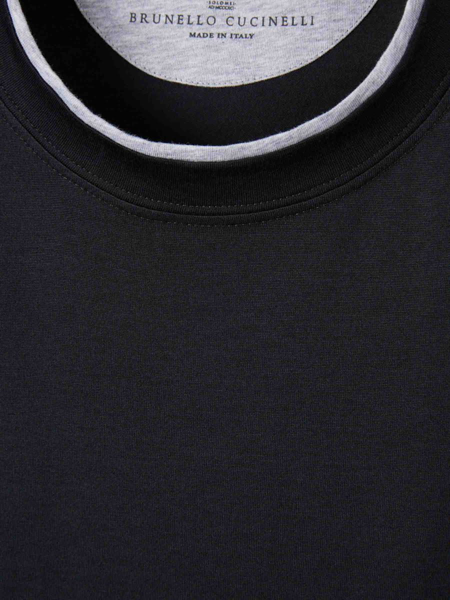 Brunello Cucinelli Double Cotton T-Shirt
