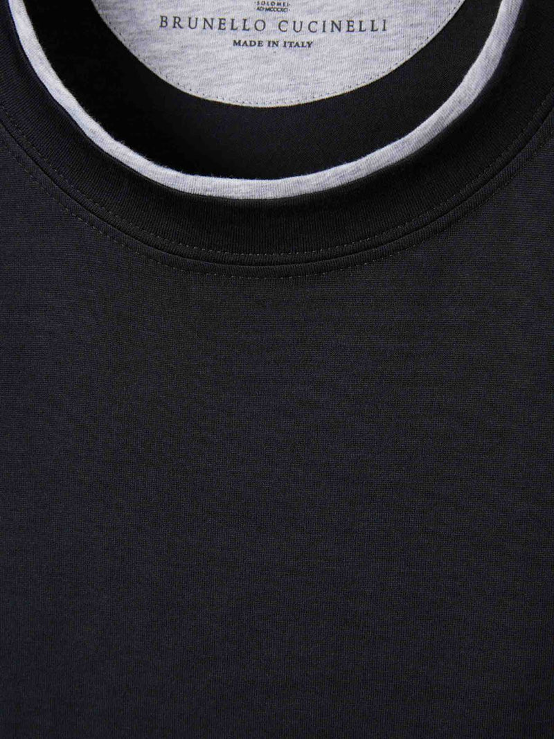 Brunello Cucinelli Double Cotton T-Shirt