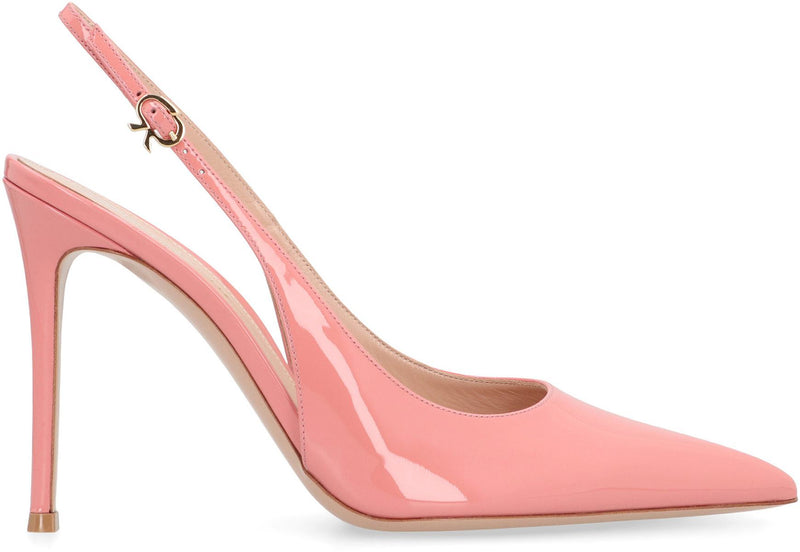 Gianvito Rossi Patent Leather Slingback Pumps