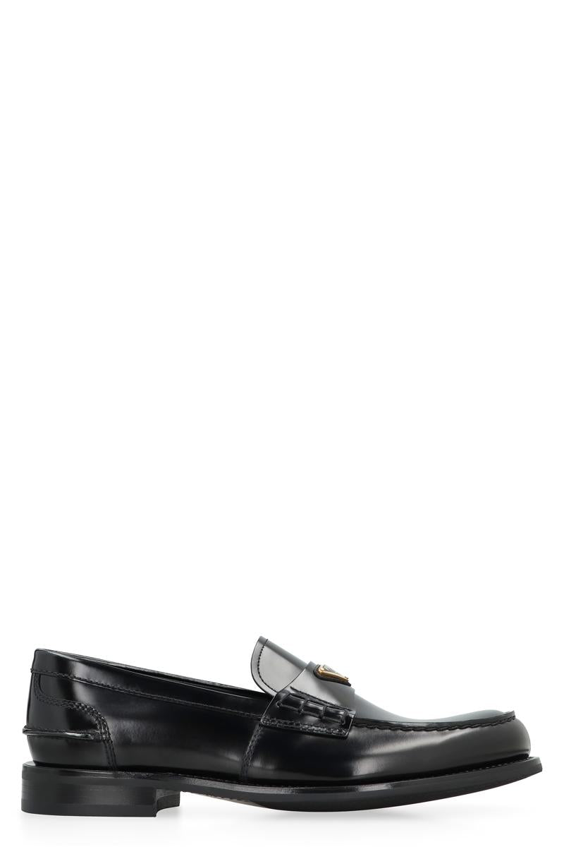 Prada Brushed Leather Loafers