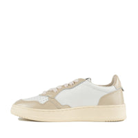 Autry Medalist Low White Leather And Tidal Foam Sneakers