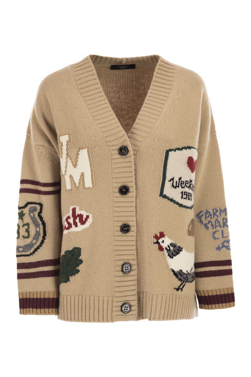 Weekend Max Mara Belgio - Over Cardigan In Wool Yarn