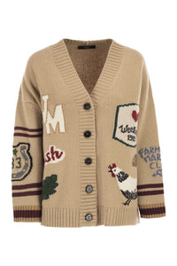 Weekend Max Mara Belgio - Over Cardigan In Wool Yarn