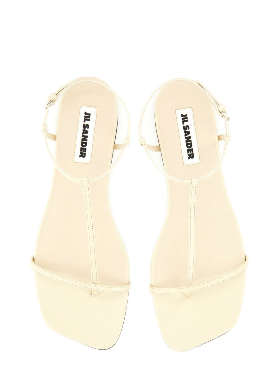 Jil Sander Leather Sandal