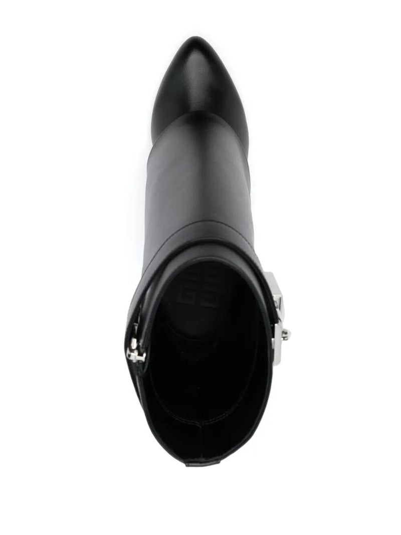 Givenchy Shark Lock 90 Leather Ankle Boots Shoes