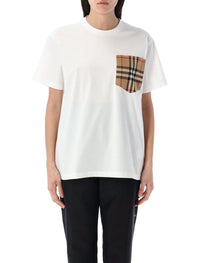 Burberry Check Pocket Cotton T-Shirt