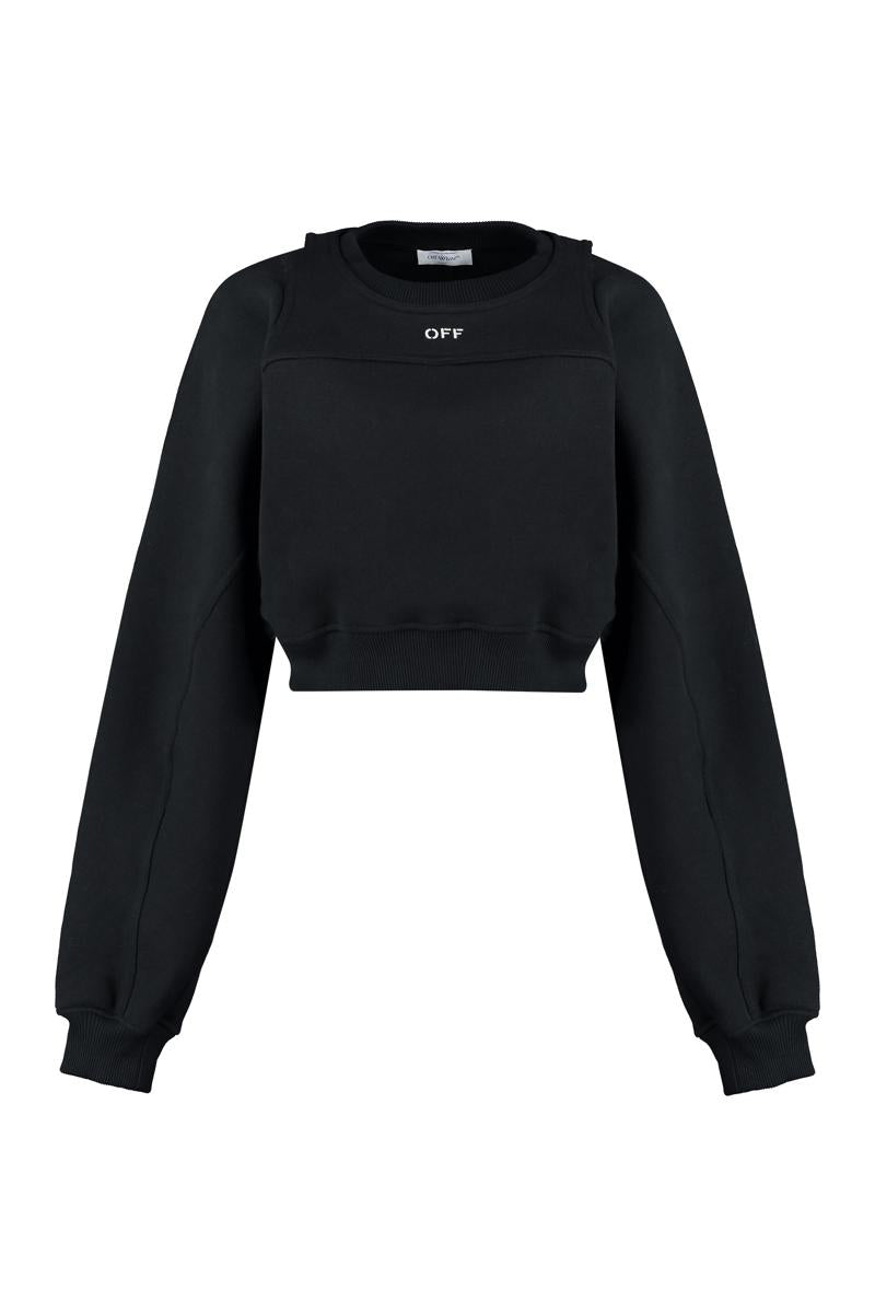 Off-White Logo Detail Cotton Sweatshirt