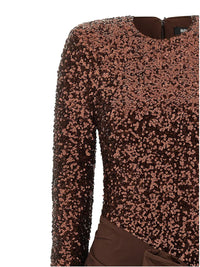 Rotate Birger Christensen 'Sequins Bow Mini' Dress