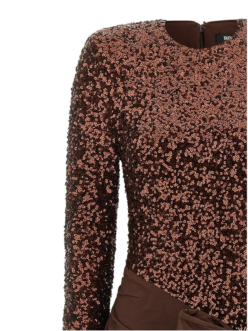 Rotate Birger Christensen 'Sequins Bow Mini' Dress