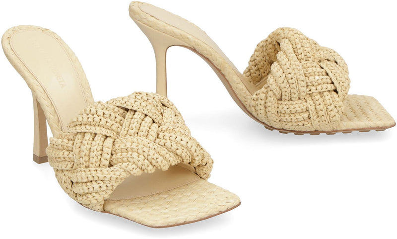 Bottega Veneta Lido Raffia Mules
