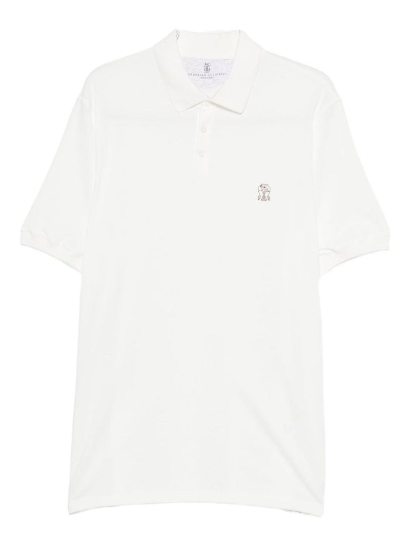 Brunello Cucinelli Logo Cotton Polo Shirt