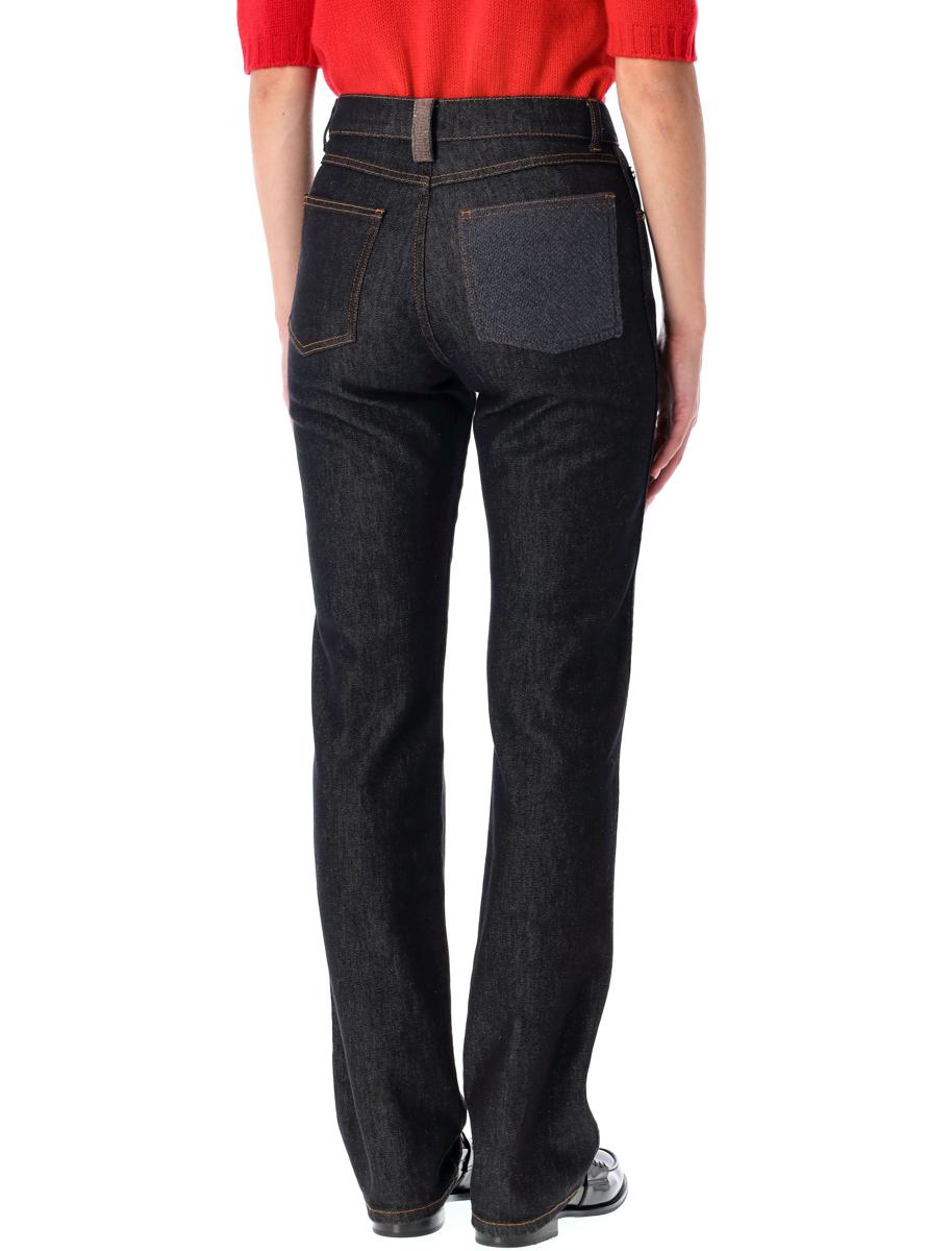 Fabiana Filippi Dark Wash Straight Leg Jeans