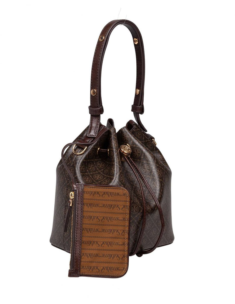 Tory Burch Printed Cotton Bucket Bag