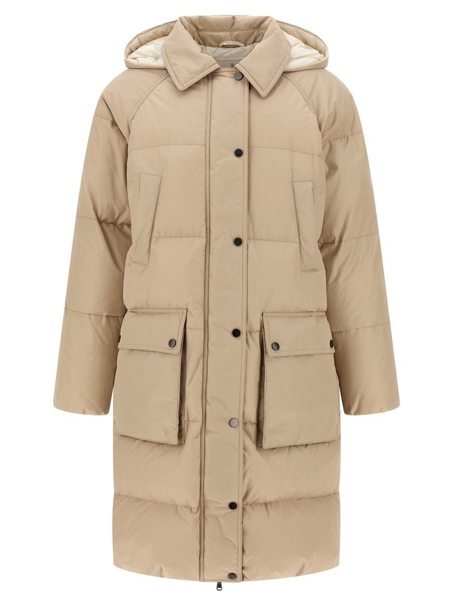 Brunello Cucinelli 'Shiny Zipper Pull' Down Jacket