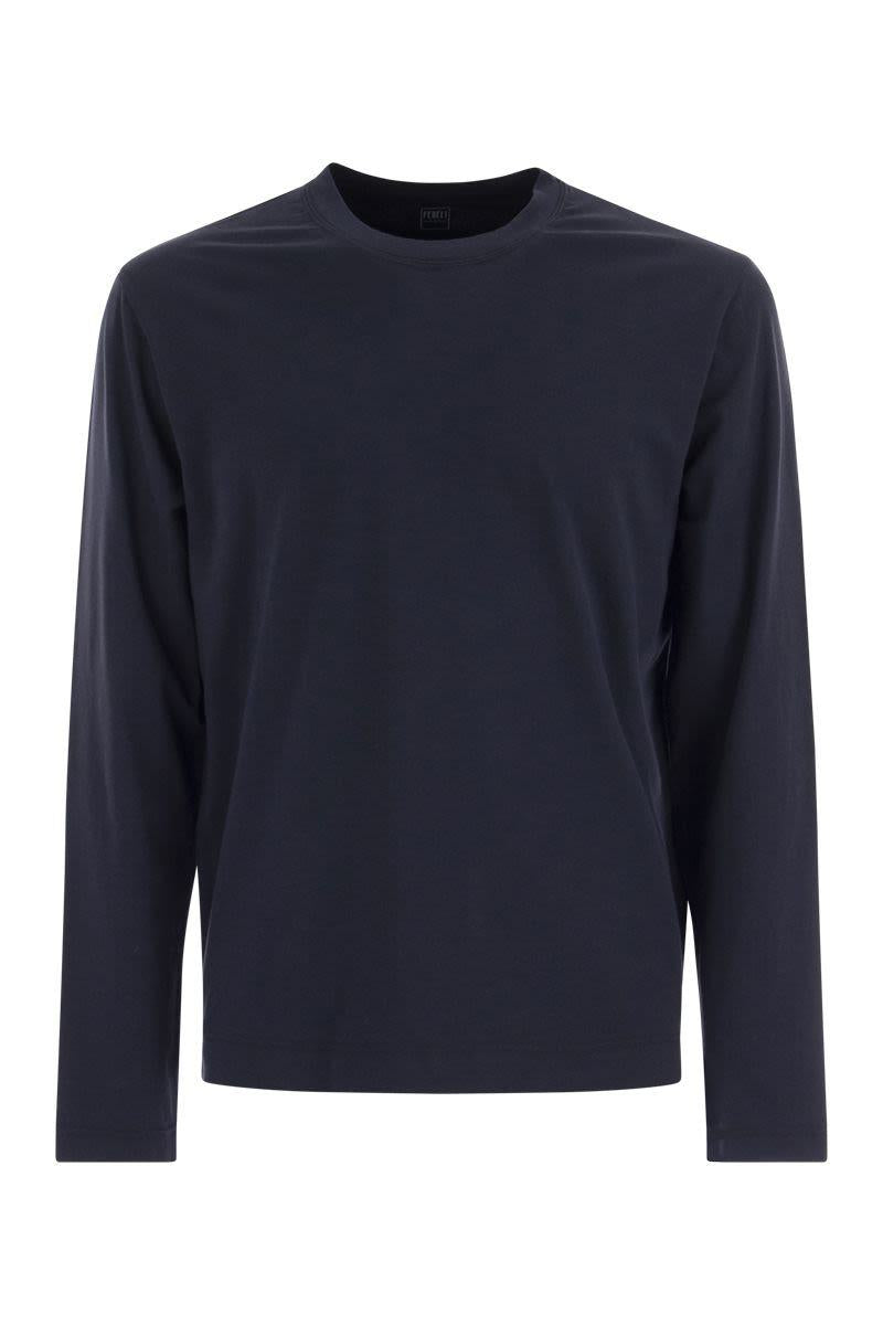 Fedeli Extreme - Crew-Neck T-Shirt With Long Sleeves