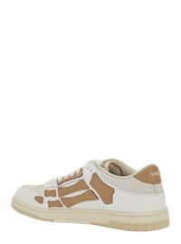 'Skel Top' Beige Low Top Sneakers With Logo Patch On The Tongue And Logo Lettering On The Heel In Leather Man