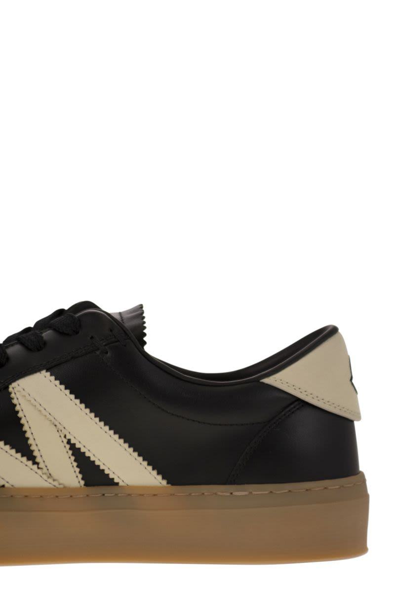 Moncler Monaco2 - Leather And Nubuck Sneakers.