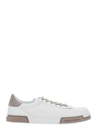 'Portofino' White Sneaker With Logo Print On The Sole In Leather Man