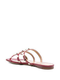Valentino Garavani Rockstud Leather Flat Sandals