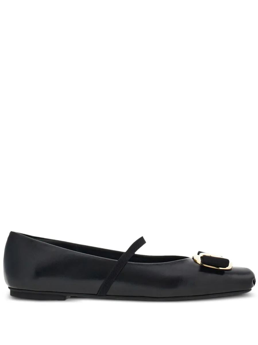 Salvatore Ferragamo New Vara Plate Ballet Flats Shoes