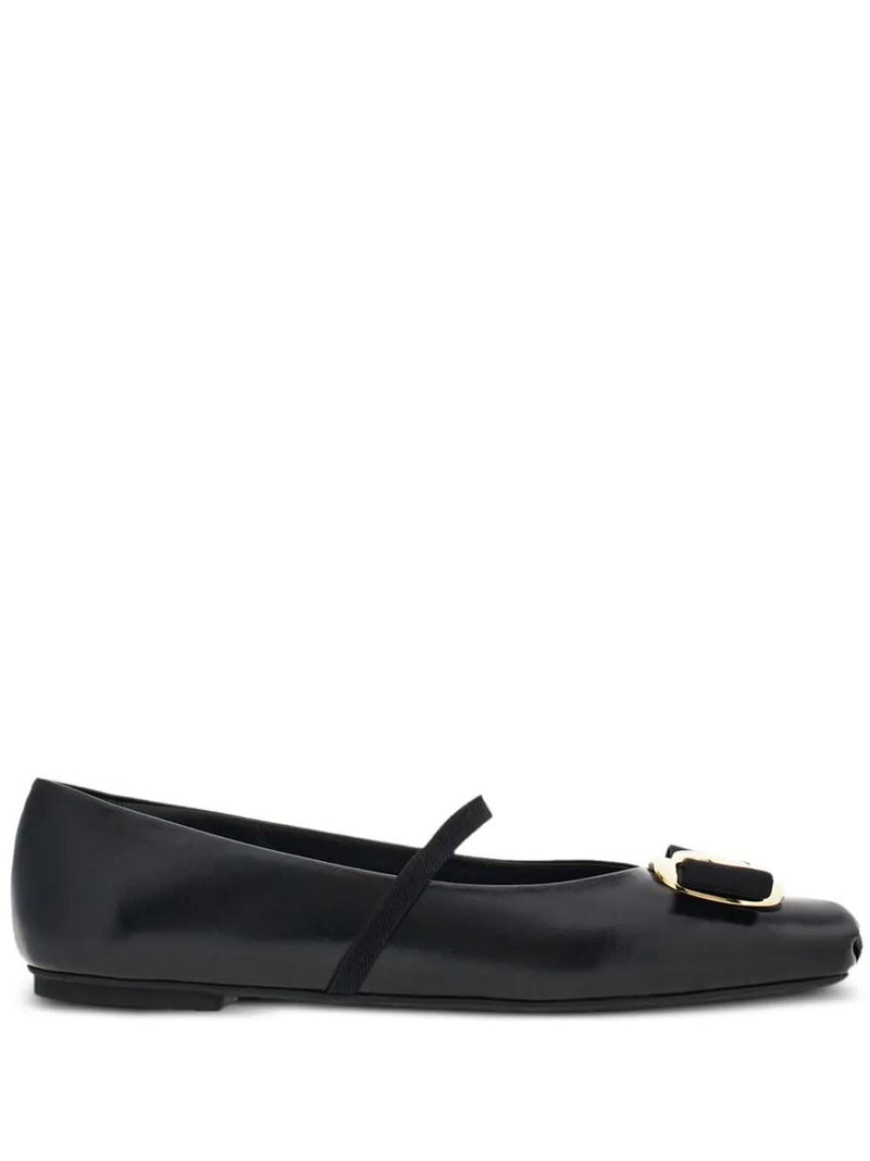 Salvatore Ferragamo New Vara Plate Ballet Flats Shoes