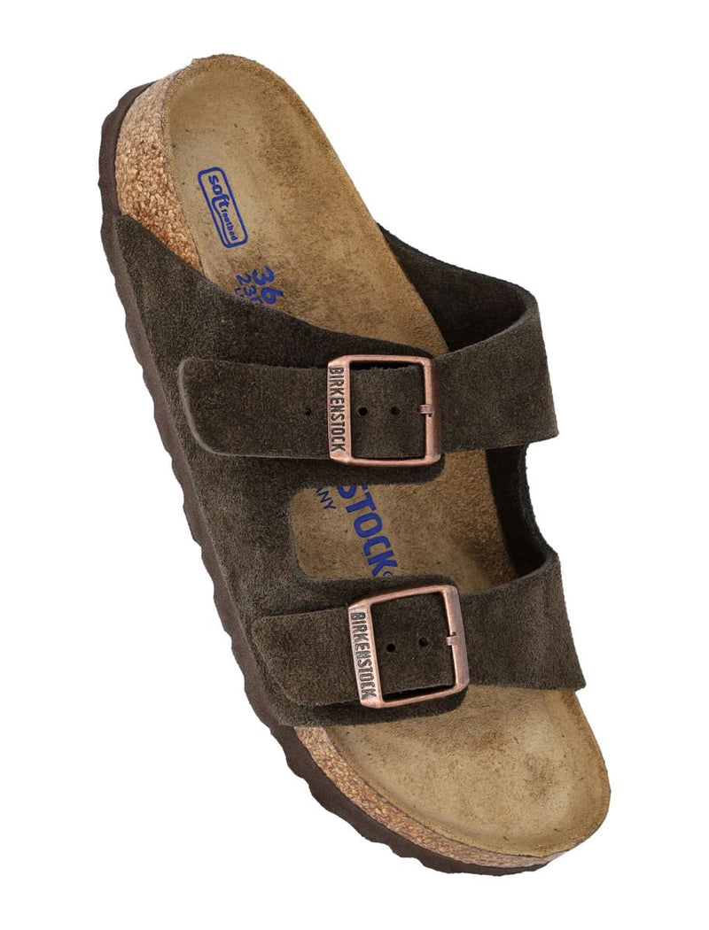Birkenstock Suede Arizona Sandals Mocha Brown