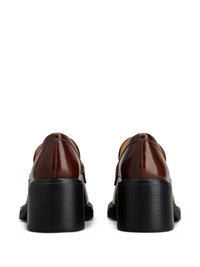 Tod'S Leather Heeled Penny Loafers Shoes