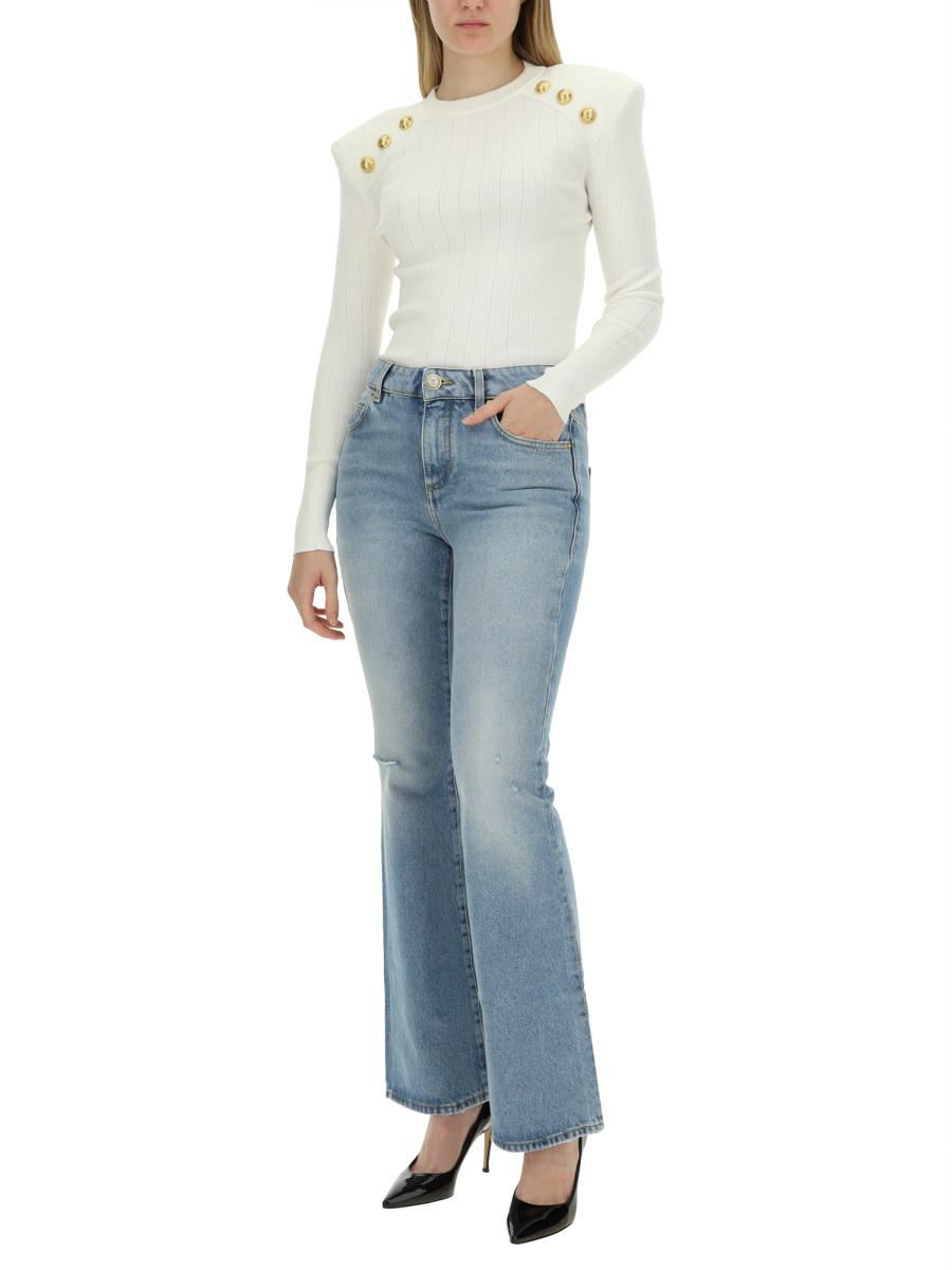 Balmain Flare Fit Jeans