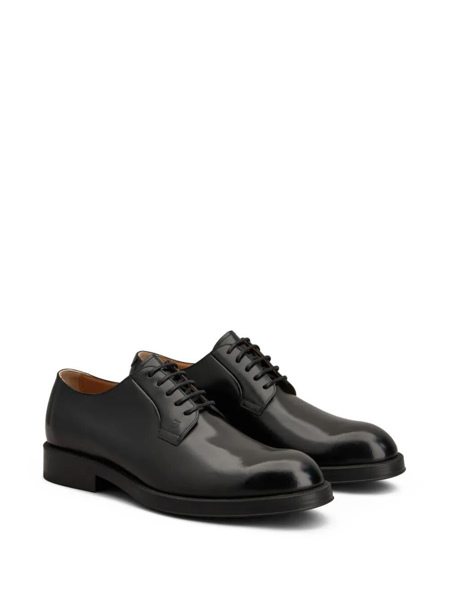 Tod'S Almond Toe Leather Derby Shoes