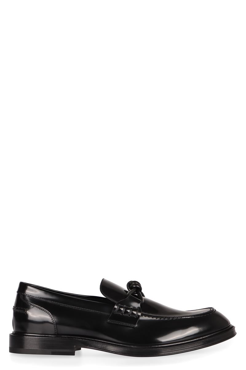Bottega Veneta Brushed Leather Loafers