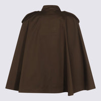 Burberry Brown Cotton Trench Coat