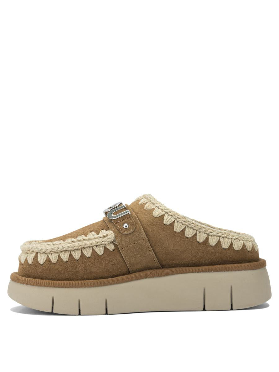 Mou "Bounce Clog Metal Logo" Slipeprs