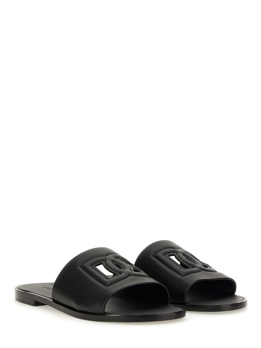 Dolce & Gabbana Sandal With Logo