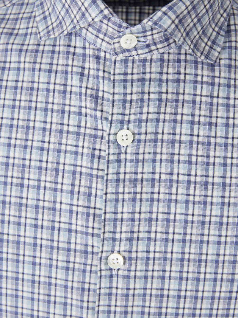 Canali Check Pattern Shirt