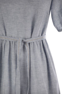 Peserico Long Dress In Pure Linen