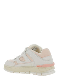 'Area Lo' Pink Low Top Sneakers With Logo Patch On The Tongue And Chunky Sole In Leather Woman