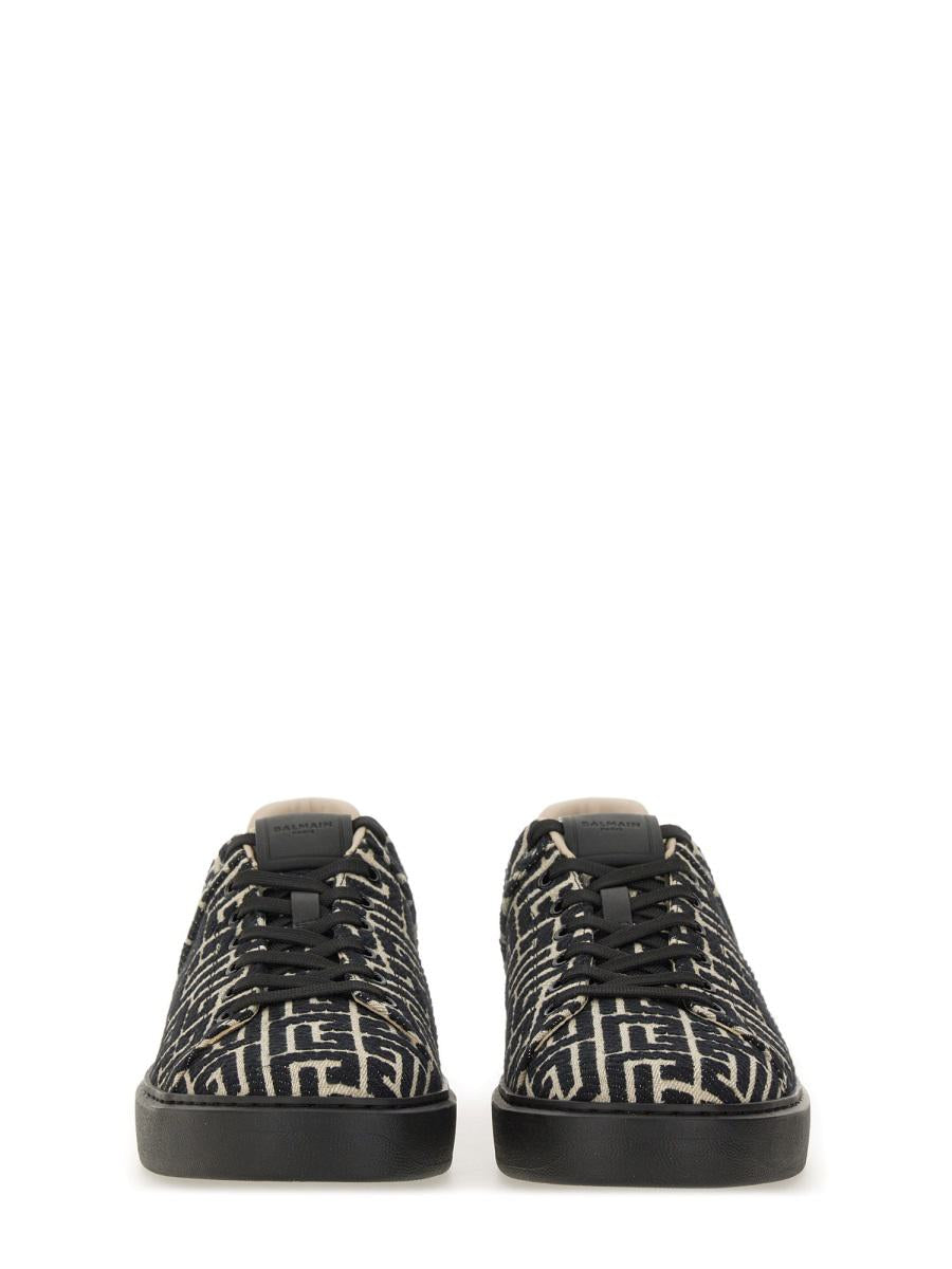 Balmain Jacquard "B-Court" Sneakers