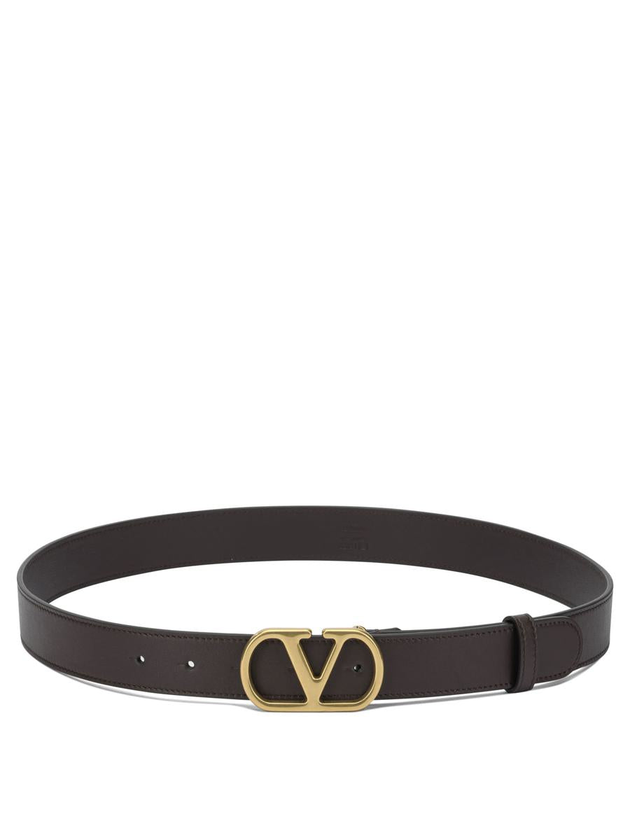 Valentino Garavani Vlogo Leather Belt