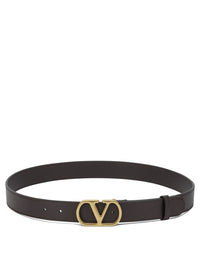 Valentino Garavani Vlogo Leather Belt