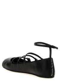 Alexander McQueen Leather Strap Ballet Flats
