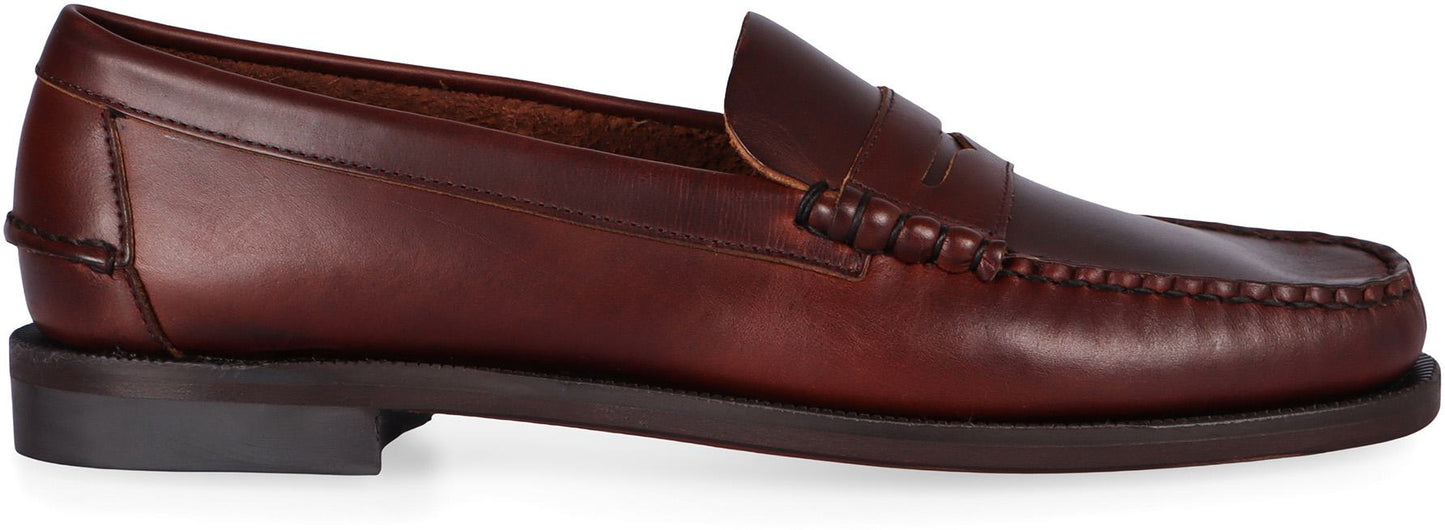 Sebago Dan Waxy Leather Loafers
