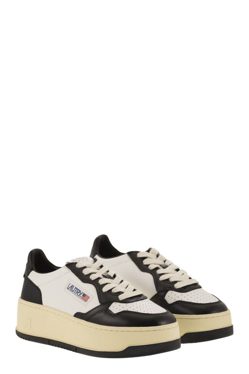 Autry Medalist Platform - Leather Trainers